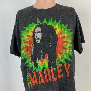 Hard Rock Zion Bob Marley Retro T Shirt Sig Series 34 Reggae Grey Size L